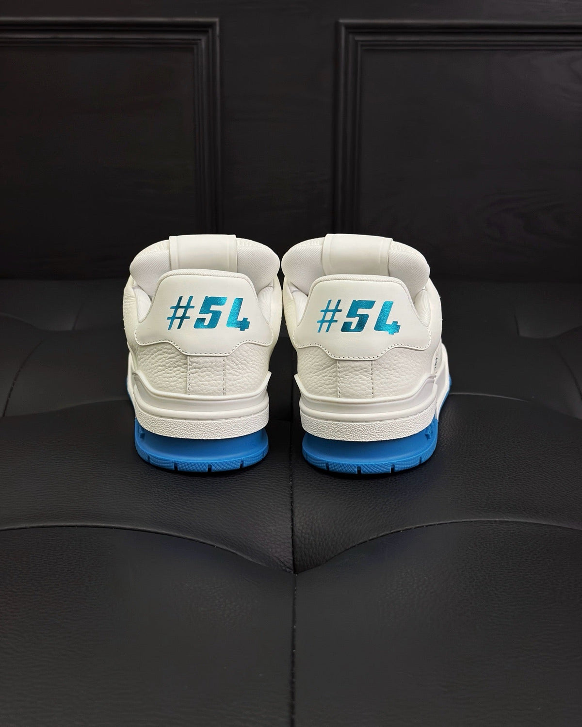 White Leather Logo Chunky - Men's
