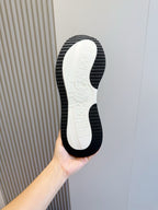 White Leather Colourblock Runner - Men's
