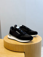 White Leather Colourblock Runner - Men's
