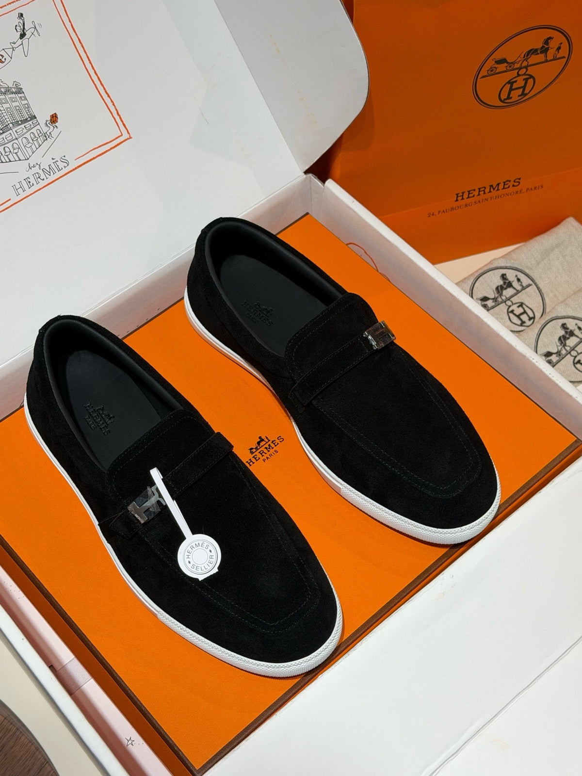 Navy Suede Tassel Loafer - Men's