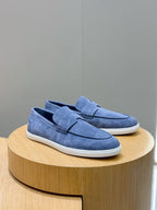 Loafer aus Stahl, Dunkelbraun und Schwarz – Herren