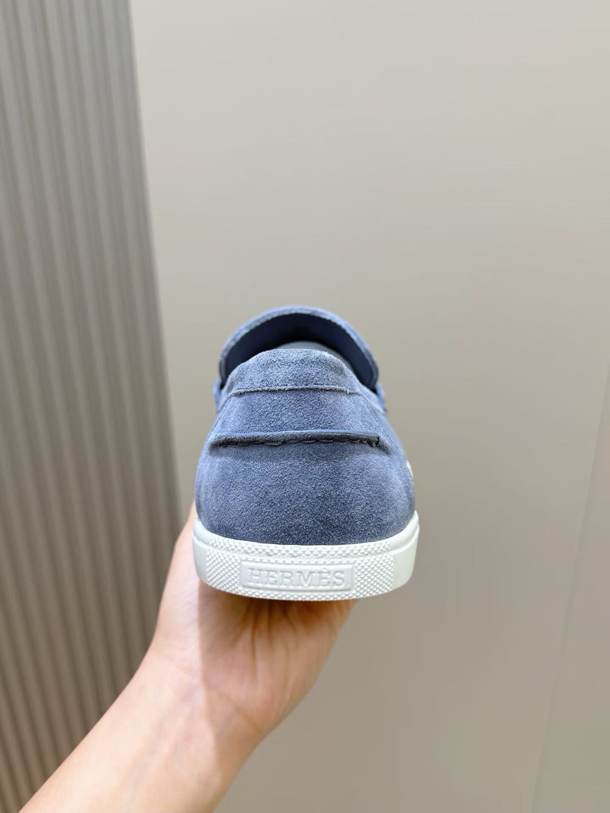 Loafer aus Stahl, Dunkelbraun und Schwarz – Herren