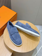 Loafer aus Stahl, Dunkelbraun und Schwarz – Herren