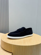 Loafer aus Stahl, Dunkelbraun und Schwarz – Herren