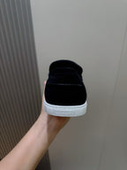 Loafer aus Stahl, Dunkelbraun und Schwarz – Herren