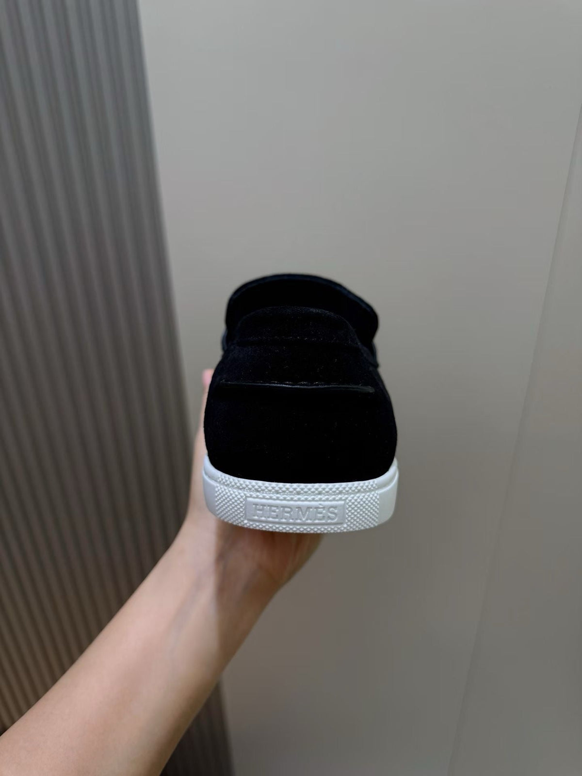 Loafer aus Stahl, Dunkelbraun und Schwarz – Herren