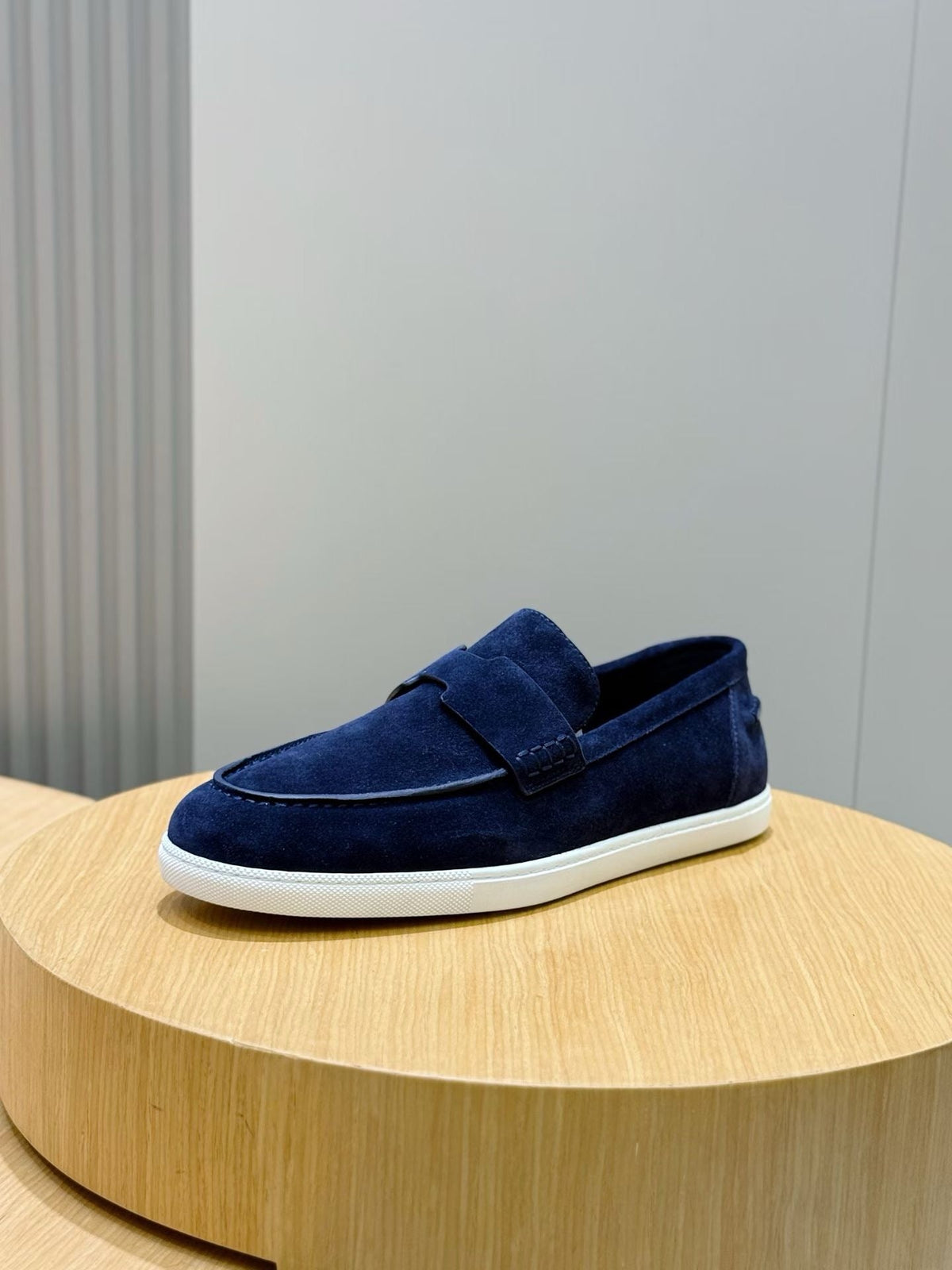 Loafer aus Stahl, Dunkelbraun und Schwarz – Herren