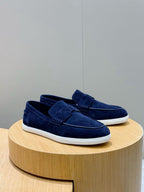 Loafer aus Stahl, Dunkelbraun und Schwarz – Herren