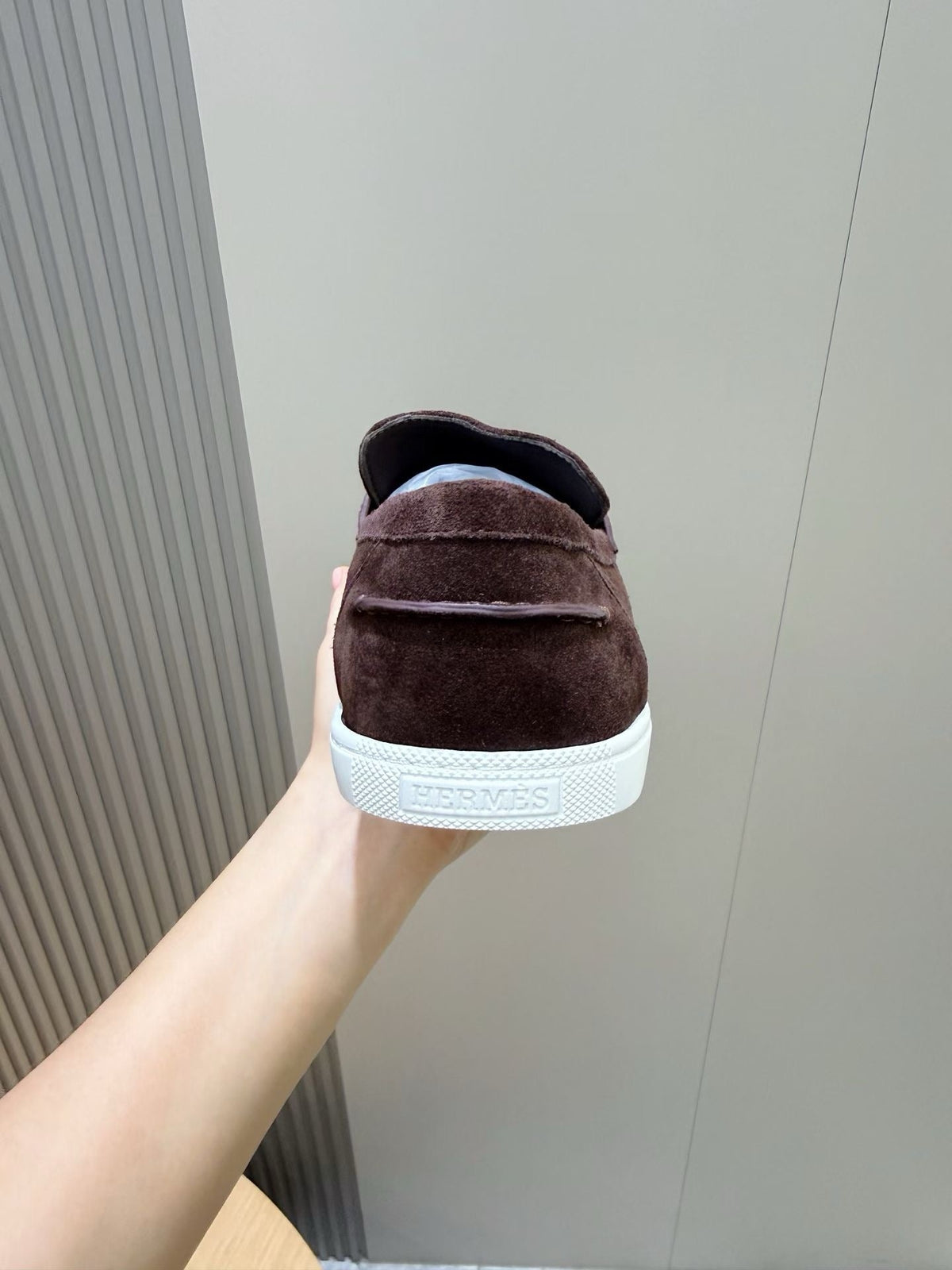 Loafer aus Stahl, Dunkelbraun und Schwarz – Herren