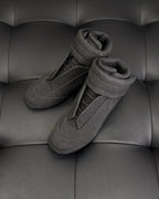 Dark Grey and White Sneakers