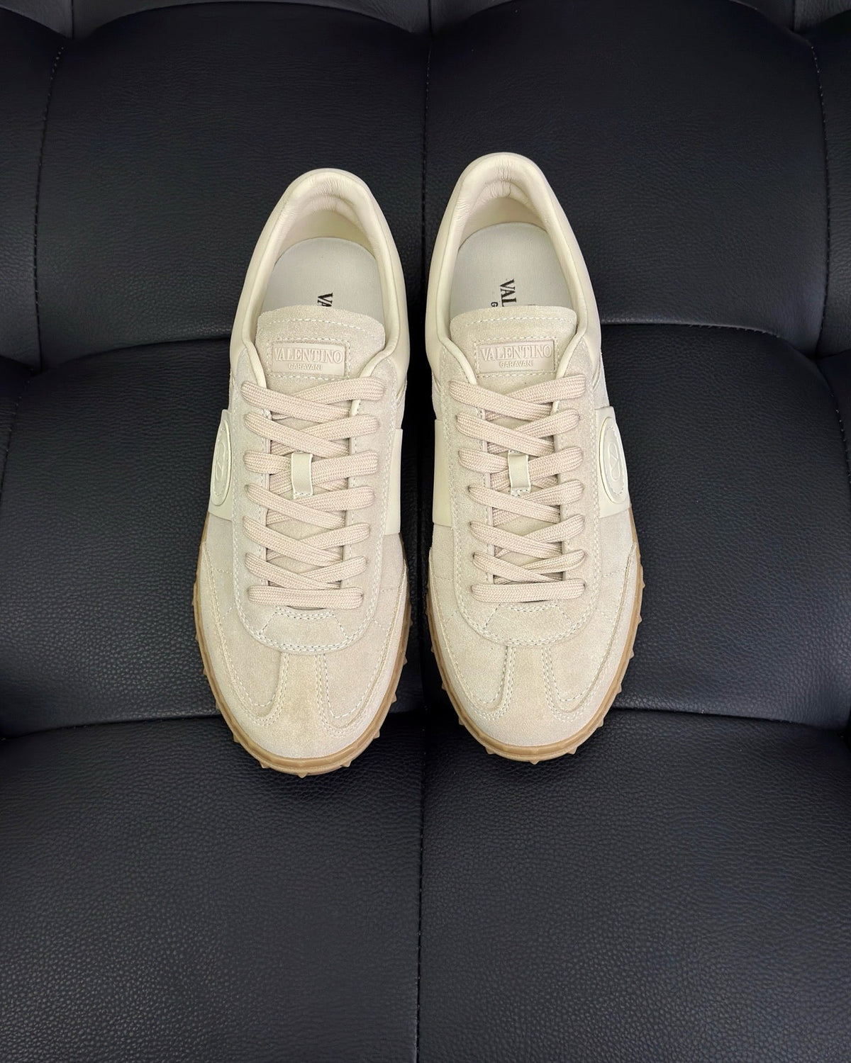Grey and Brown Sneakers