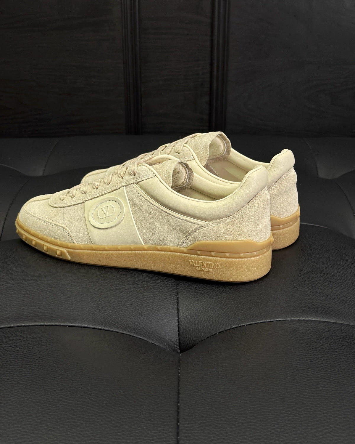Grey and Brown Sneakers