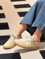 Grey and Brown Sneakers
