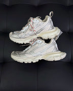 Caged Panel Runner Cream and Pink Sneakers