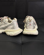 Caged Panel Runner Cream and Pink Sneakers