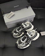 Caged Panel Runner Cream and Pink Sneakers