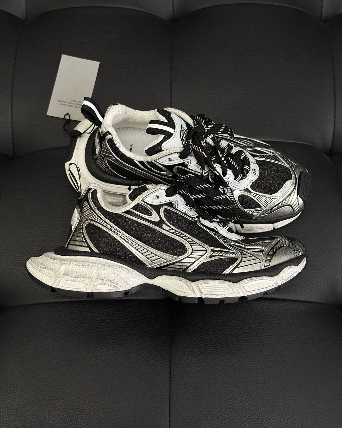 Caged Panel Runner Cream and Pink Sneakers