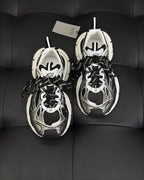Caged Panel Runner Cream and Pink Sneakers