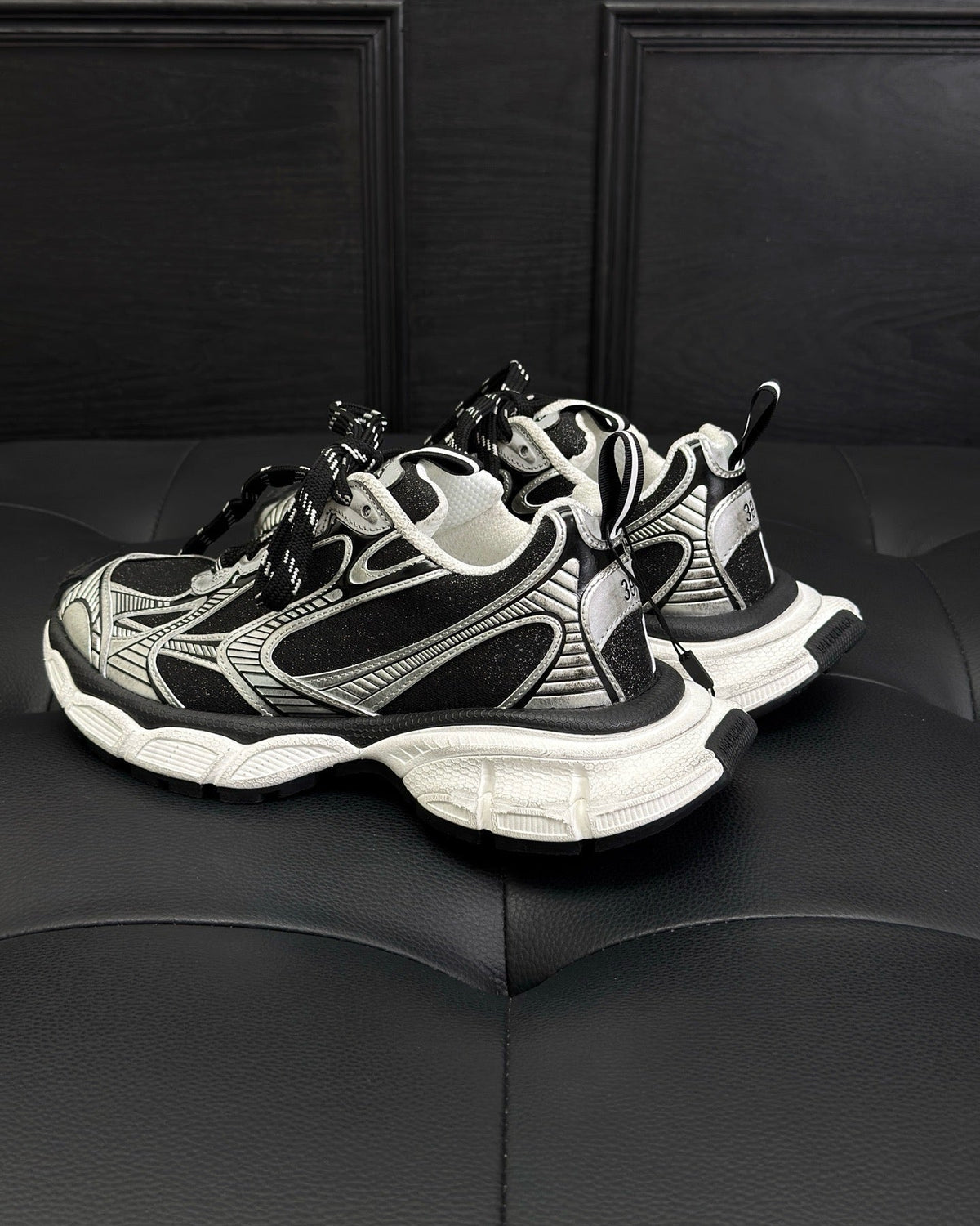 Caged Panel Runner Cream and Pink Sneakers