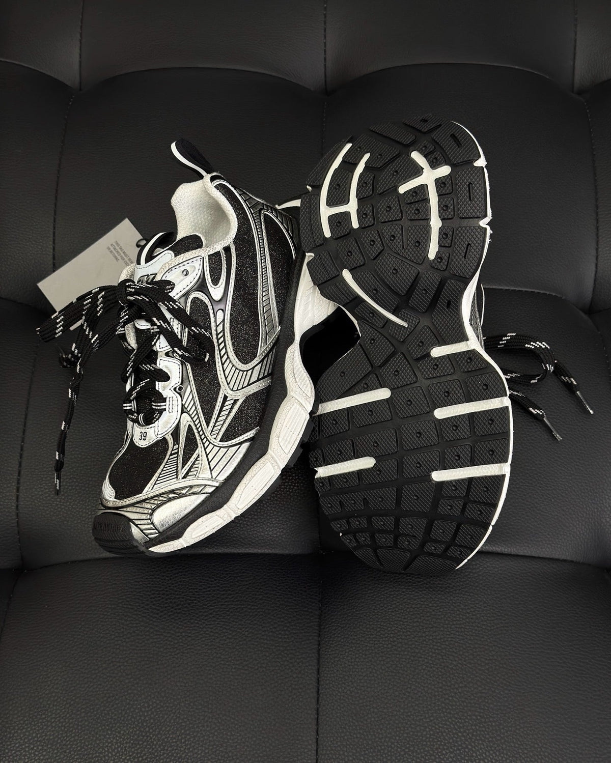 Caged Panel Runner Cream and Pink Sneakers