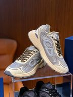 Mesh Runner Cream Sneakers - Men's