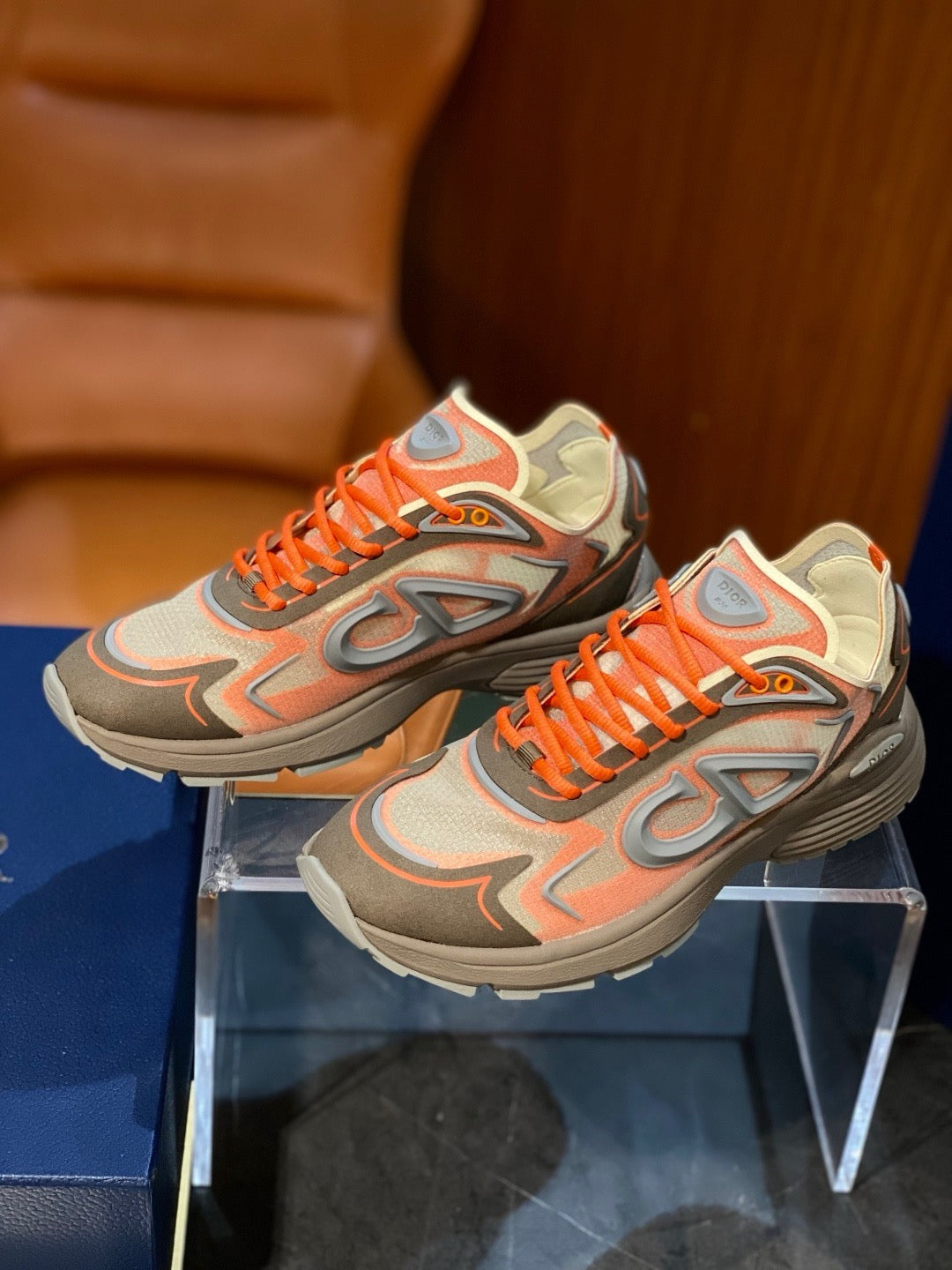 Mesh Runner Cream Sneakers - Men's