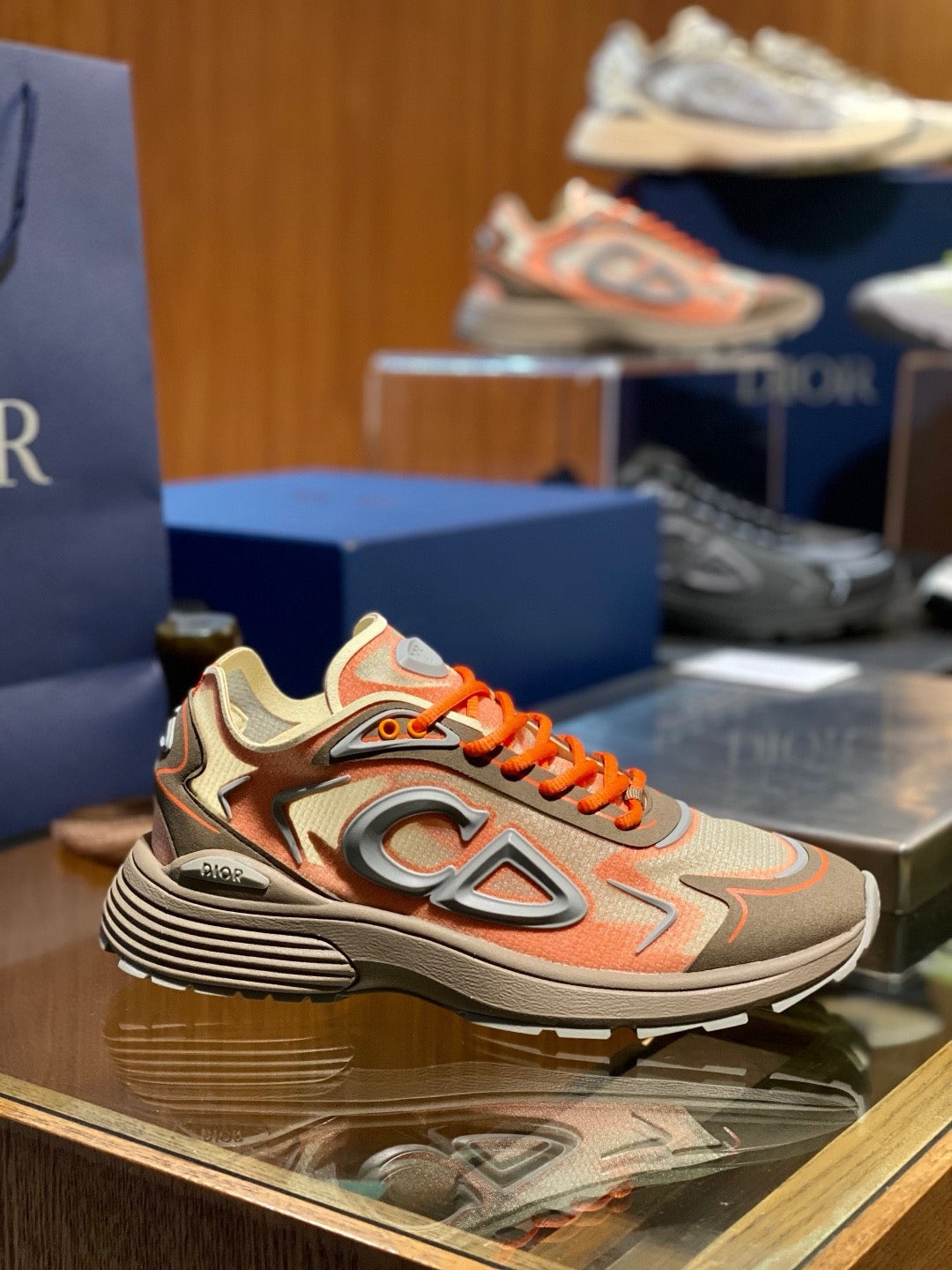Mesh Runner Cream Sneakers - Men's