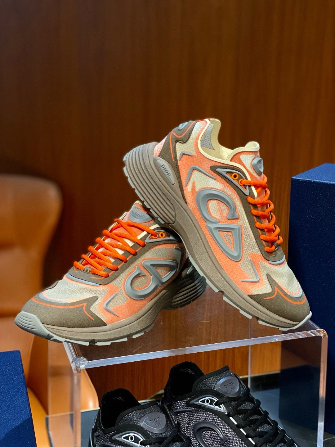 Mesh Runner Cream Sneakers - Men's