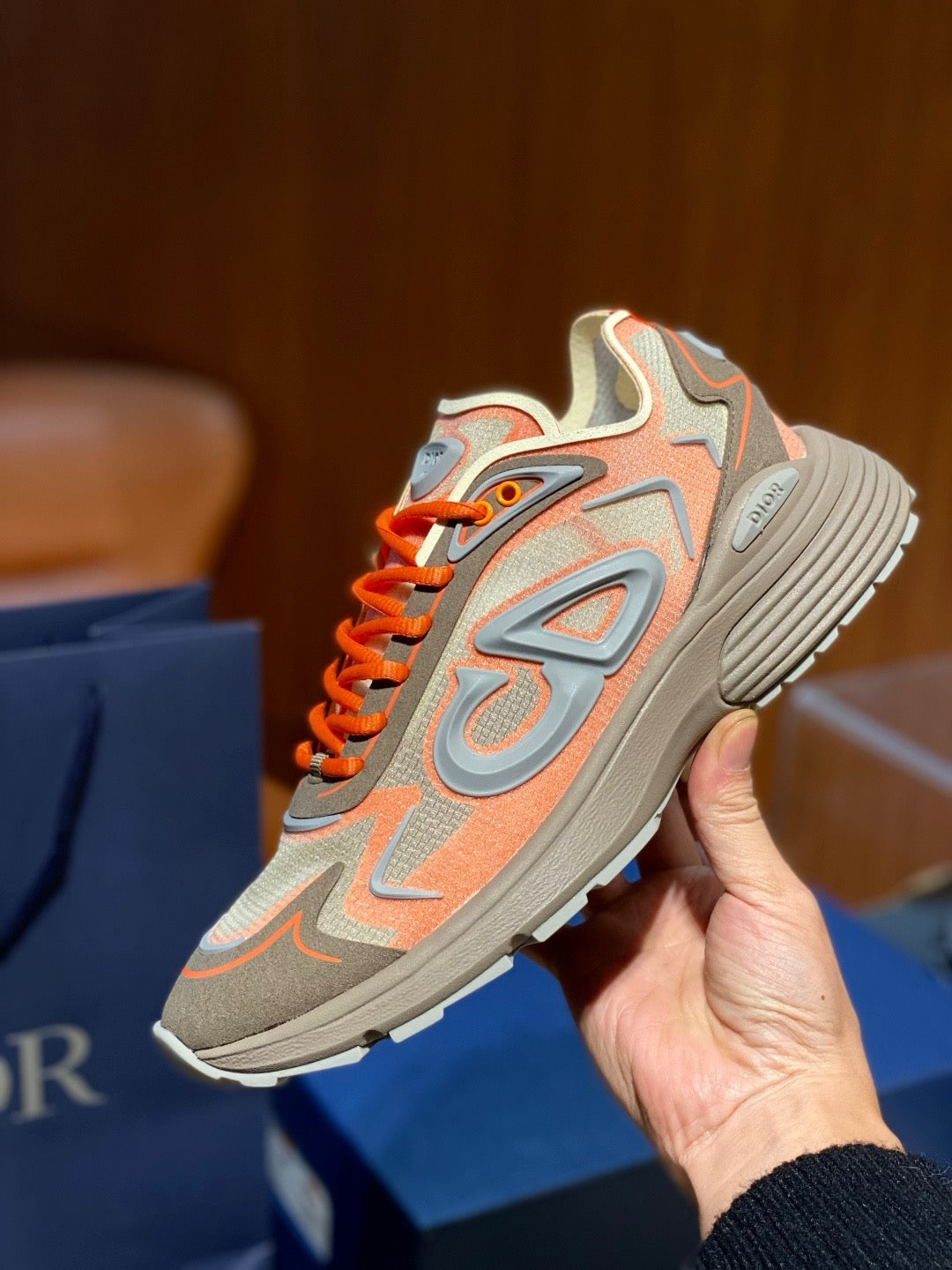 Mesh Runner Cream Sneakers - Men's