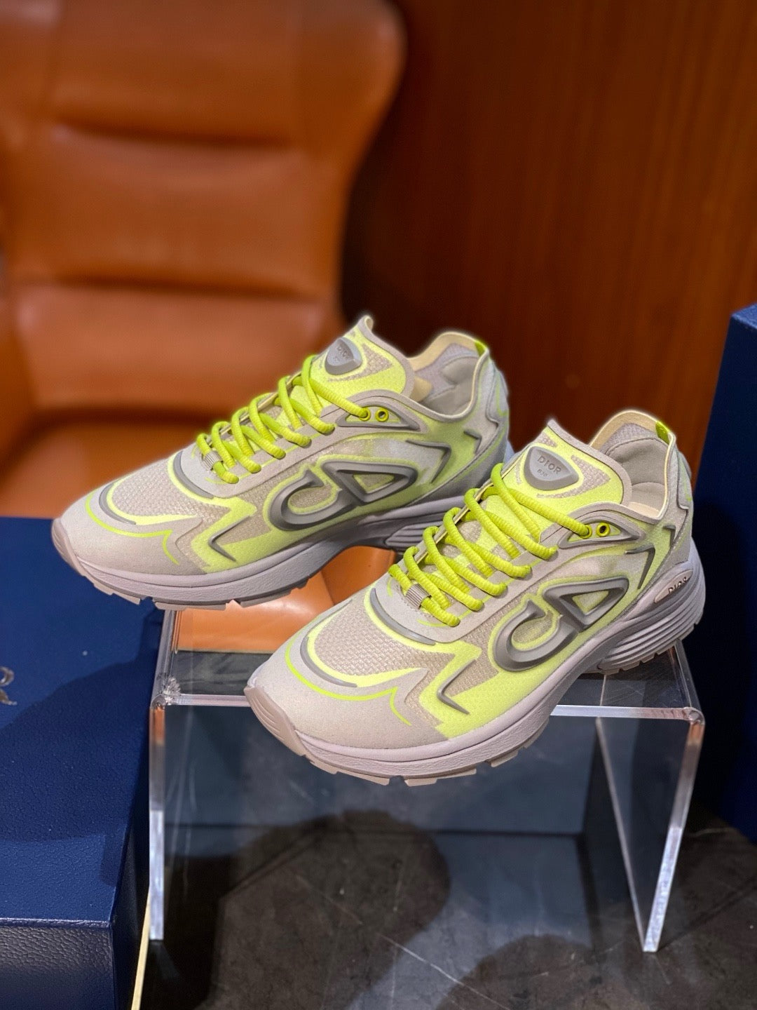 Mesh Runner Cream Sneakers - Men's