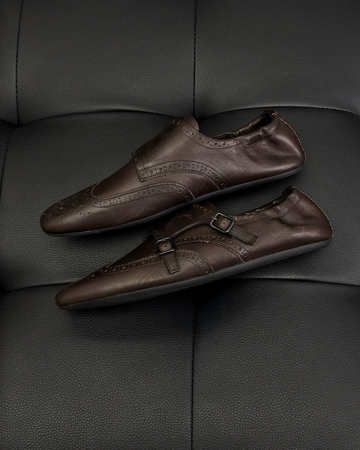 Dark Brown and Black Mules