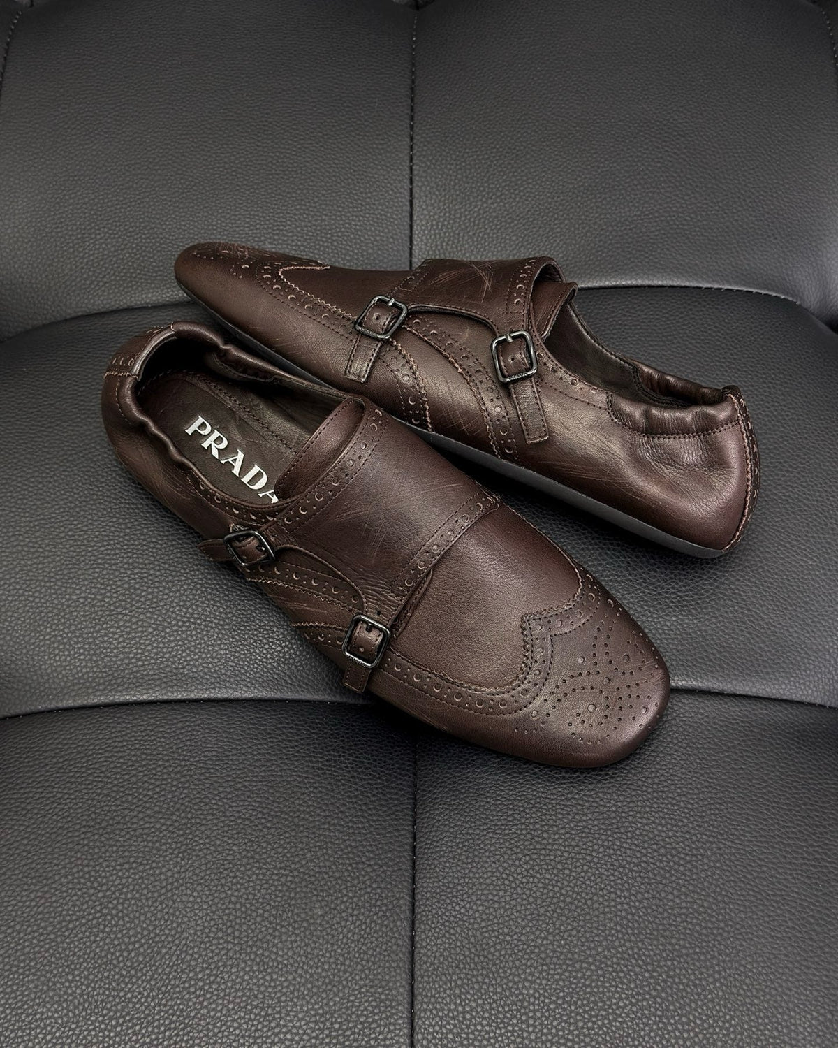 Dark Brown and Black Mules