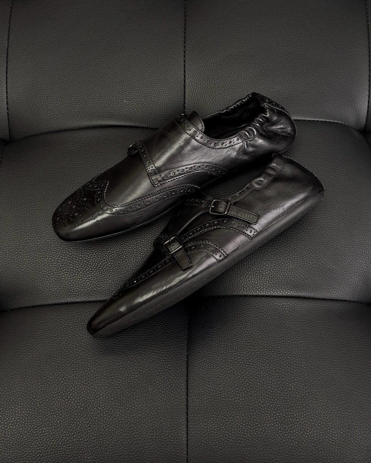 Dark Brown and Black Mules
