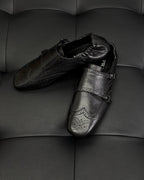 Dark Brown and Black Mules