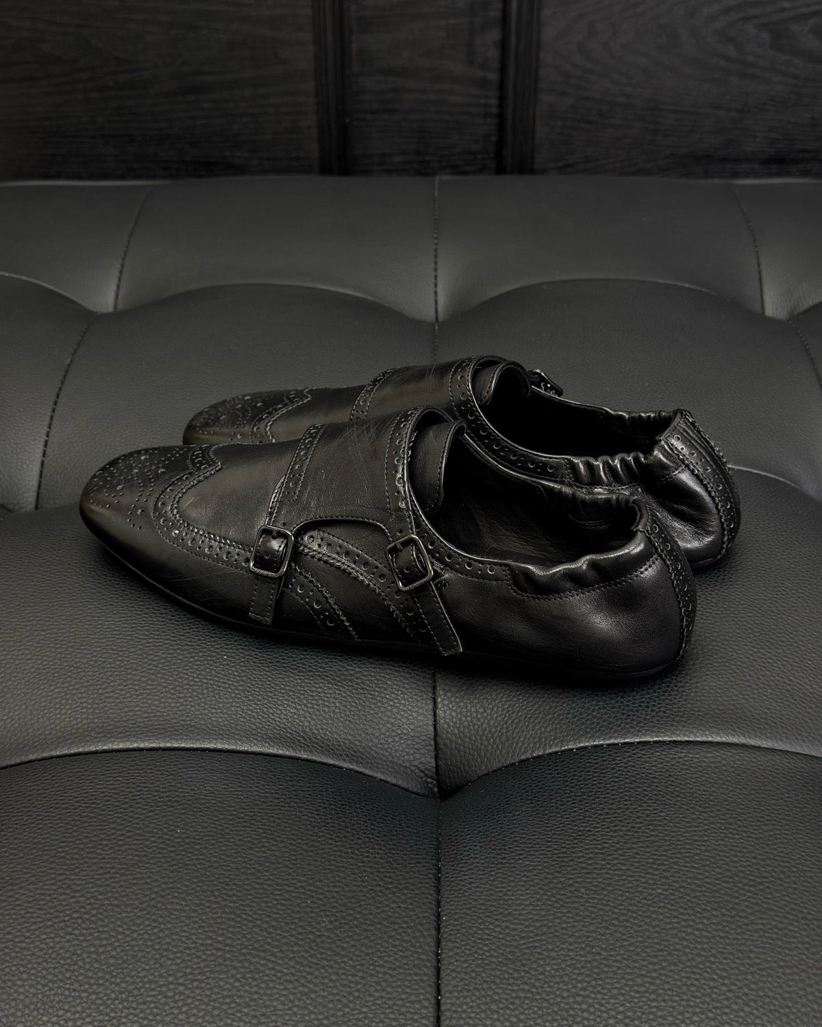 Dark Brown and Black Mules