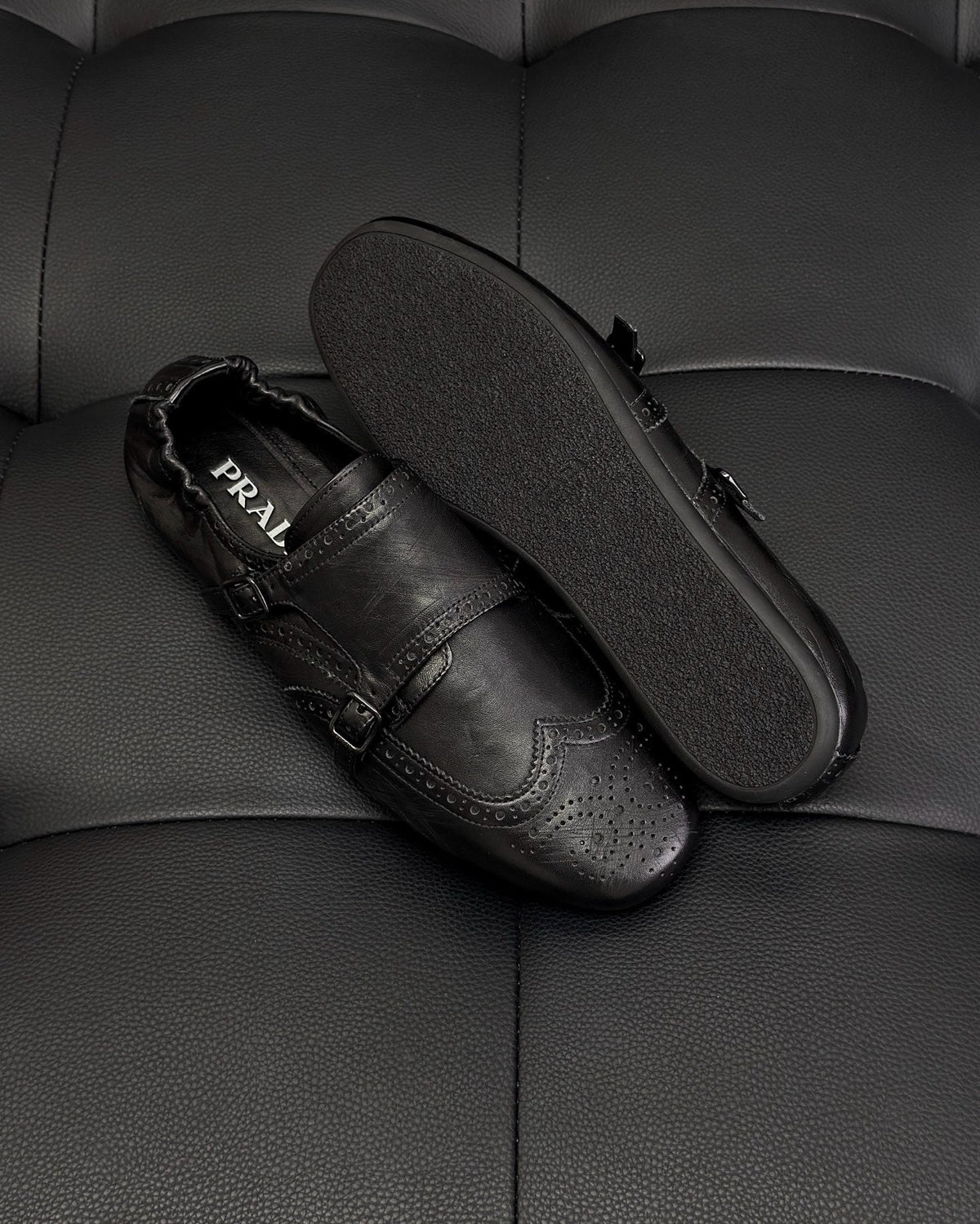 Dark Brown and Black Mules