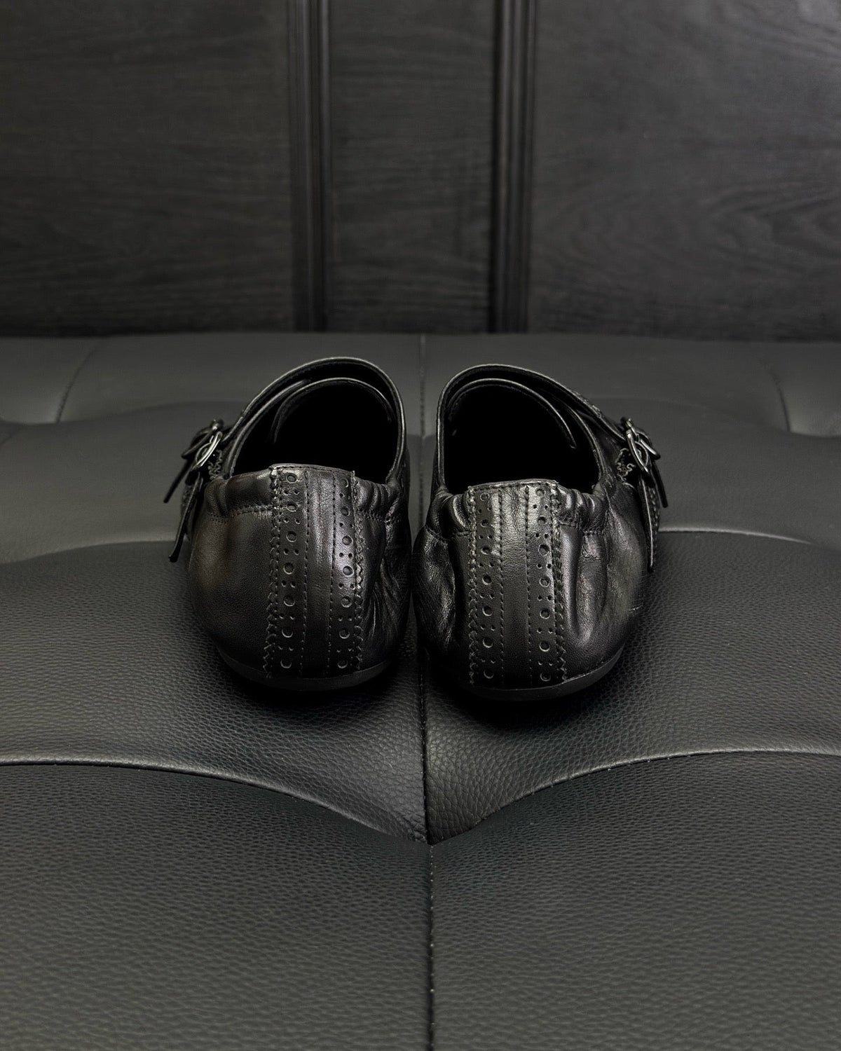 Dark Brown and Black Mules