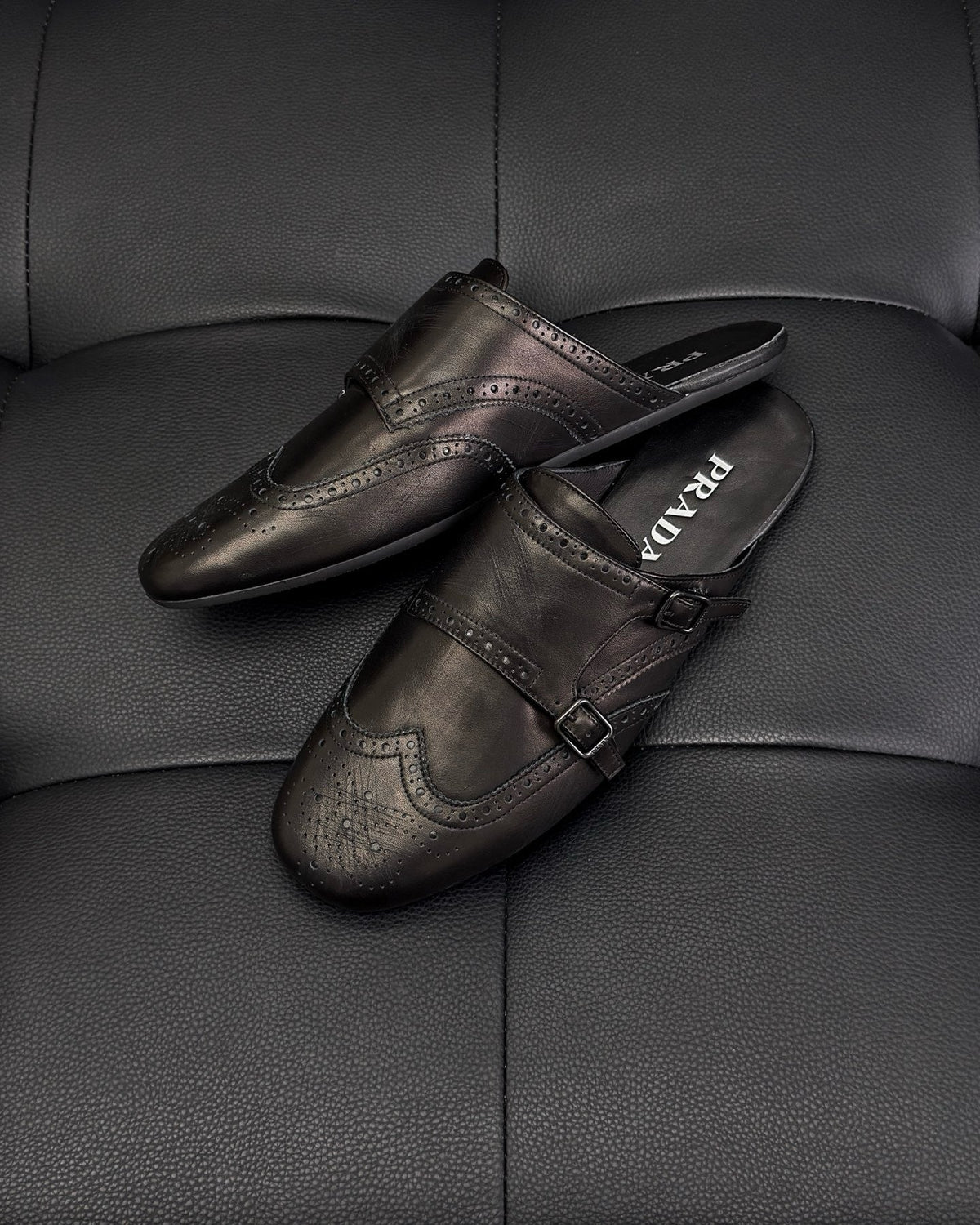 Dark Brown and Black Mules