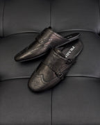 Dunkelbraune Mules