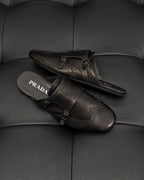 Dunkelbraune Mules