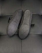 Grauer Wildleder-Monk-Schuh mit doppelter Schnalle - Herren