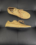 Grauer Wildleder-Monk-Schuh mit doppelter Schnalle - Herren