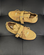 Herren-Monk-Schuh aus Kamel-Wildleder mit Schnalle