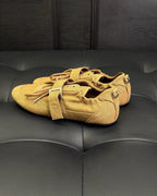 Herren-Monk-Schuh aus Kamel-Wildleder mit Schnalle