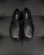 Schwarz-gelbe Derby-Schuhe – Herren