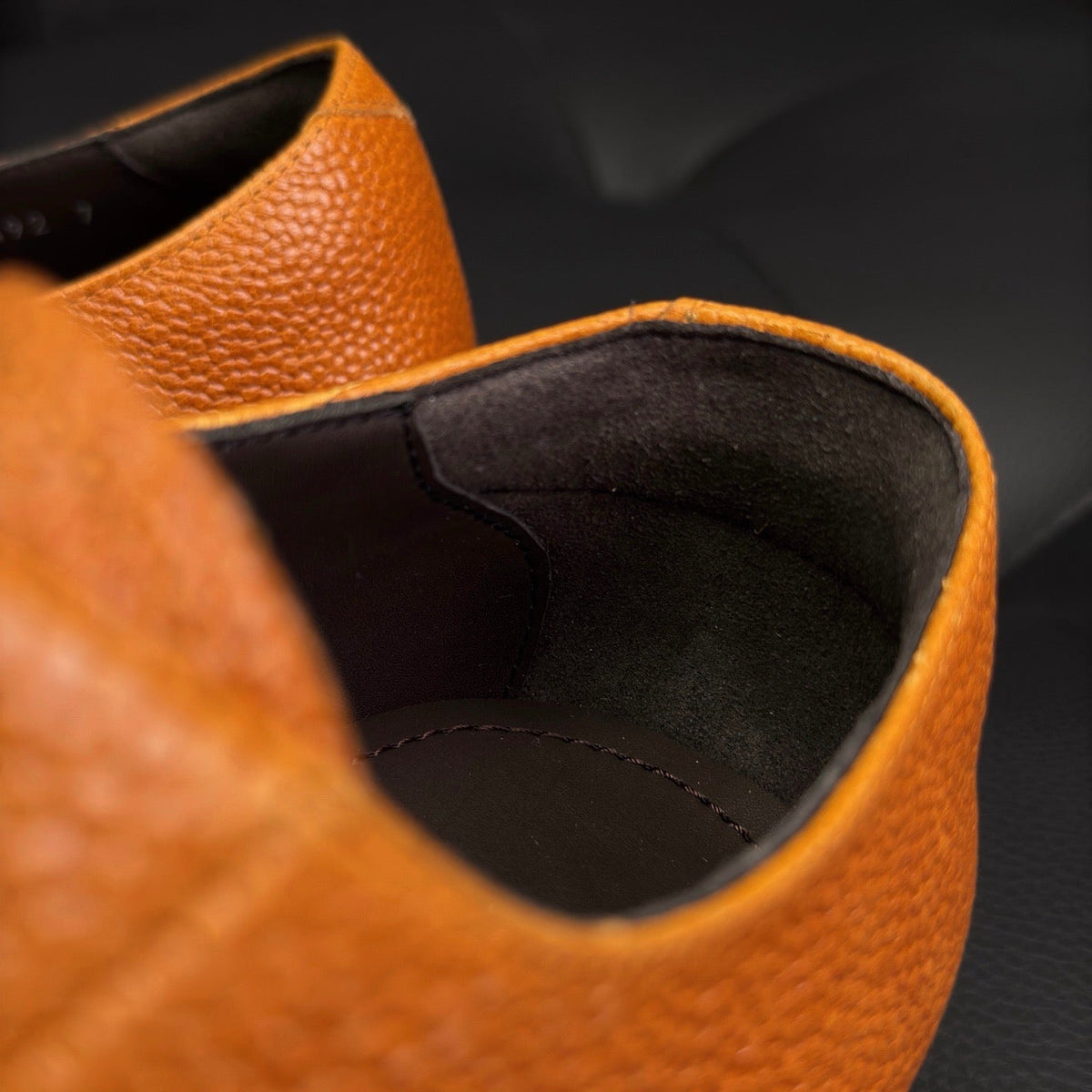Schwarz-gelbe Derby-Schuhe – Herren