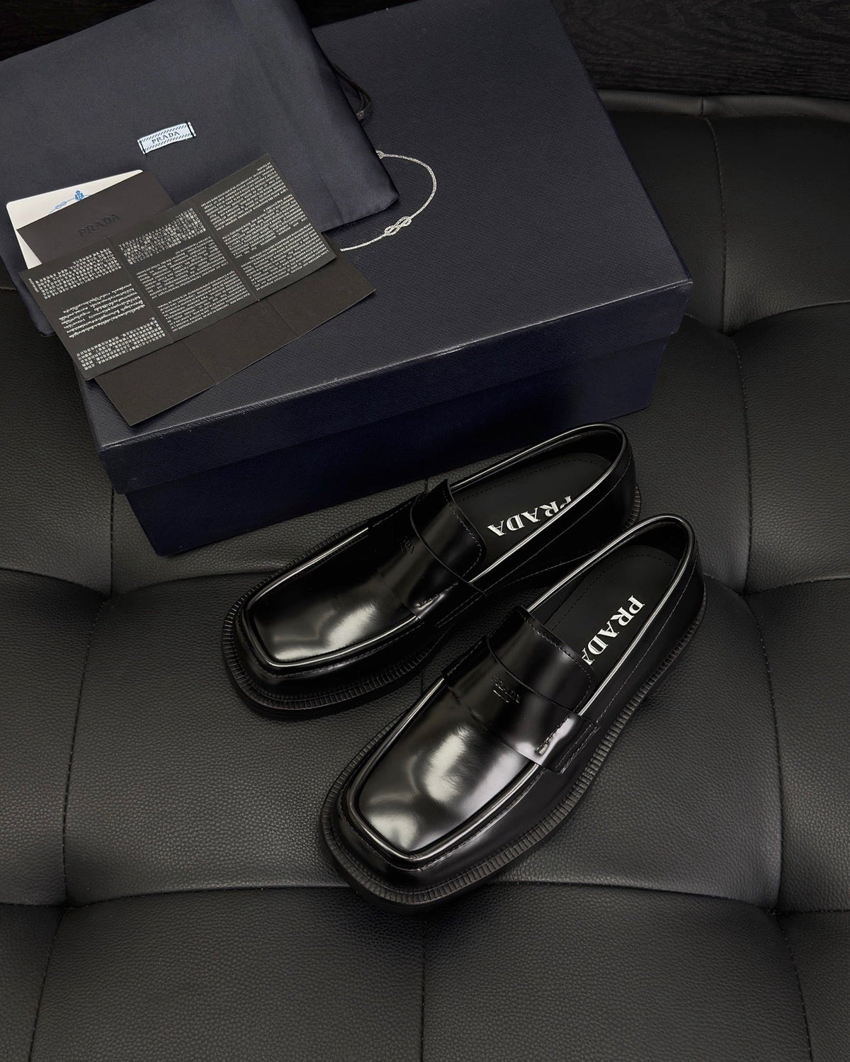 Black Patent Plain Loafer - Men's