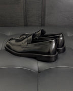 Black Patent Plain Loafer - Men's