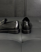 Black Patent Plain Loafer - Men's