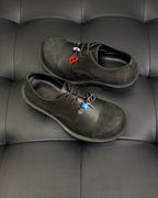 Black Derby Shoes - Men's